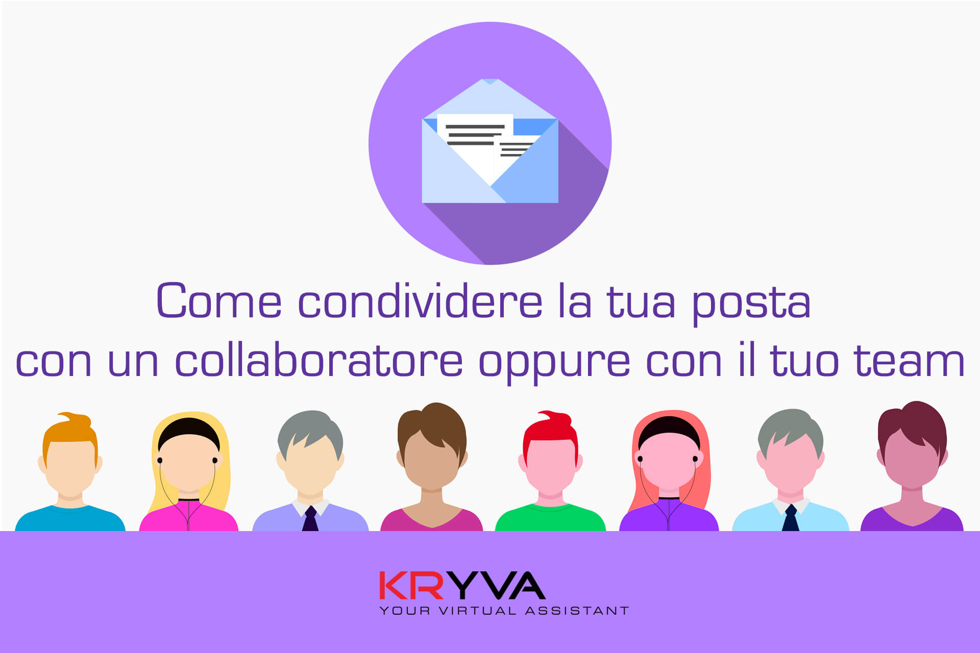 Condividere la posta con un collaboratore oppure con il team